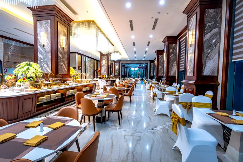 Elegant hotel dining room