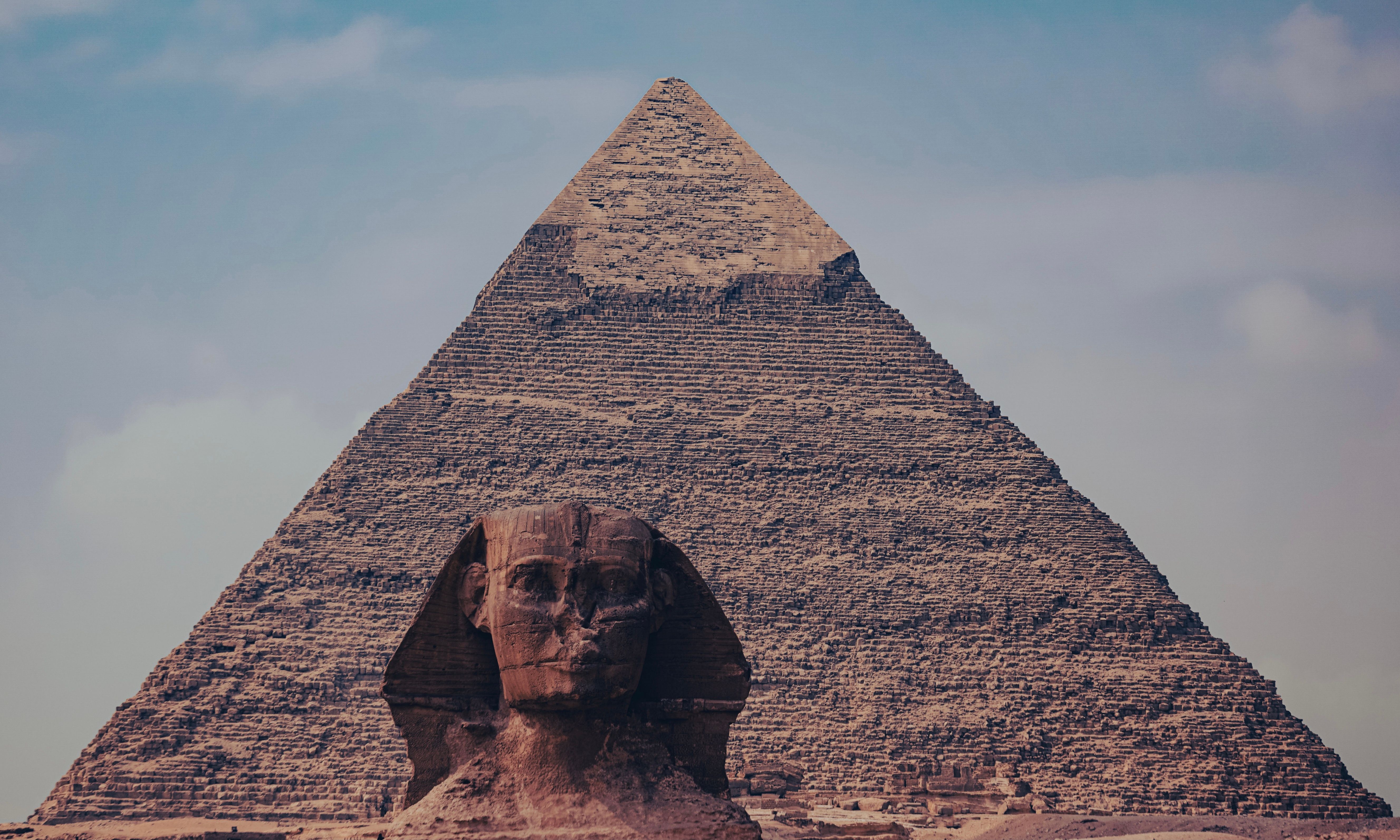 Great Sphinx and Pyramid in Giza, Egypt · Free Stock Photo