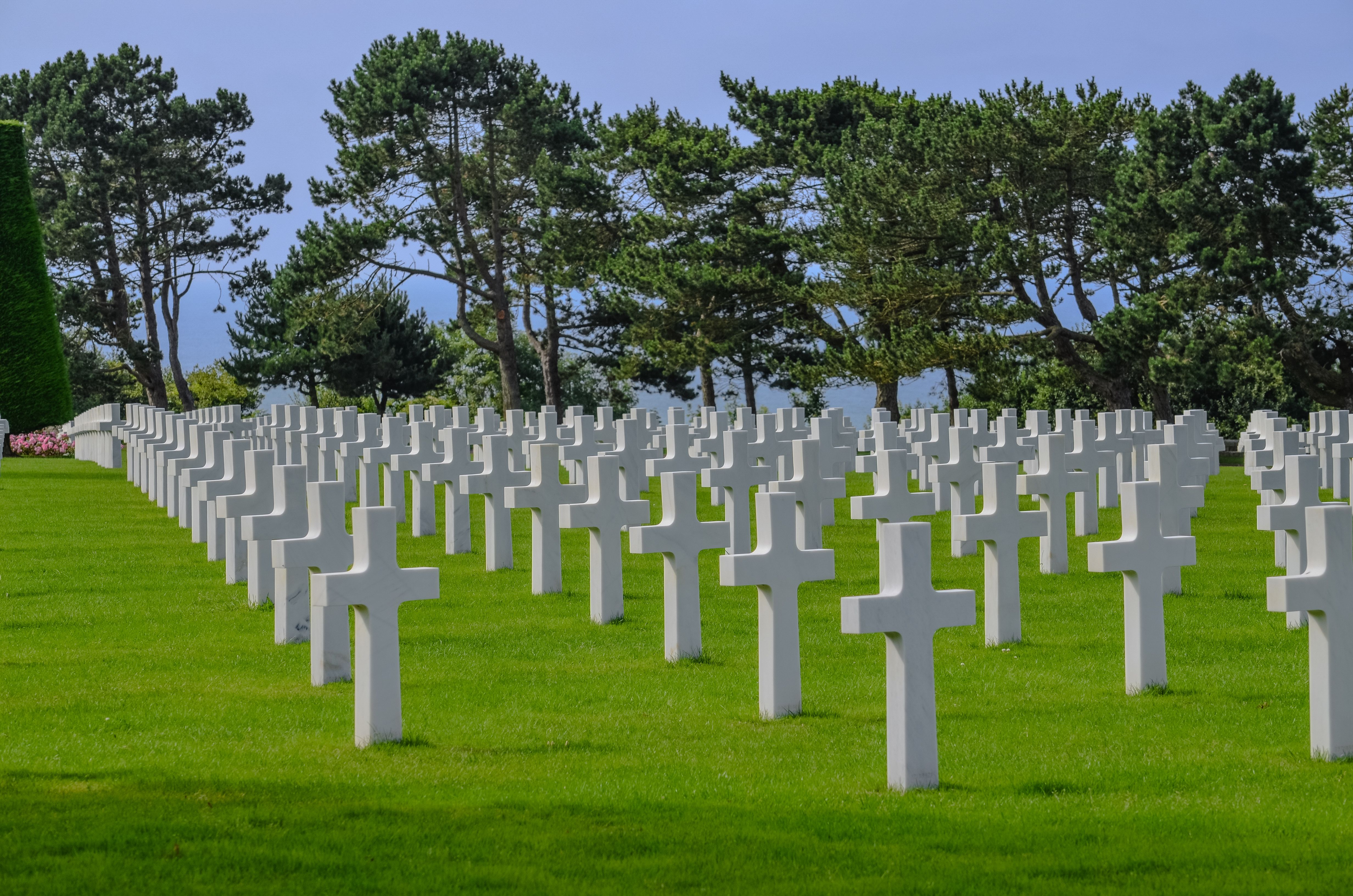 Omaha Beach i cmentarz w Colleville