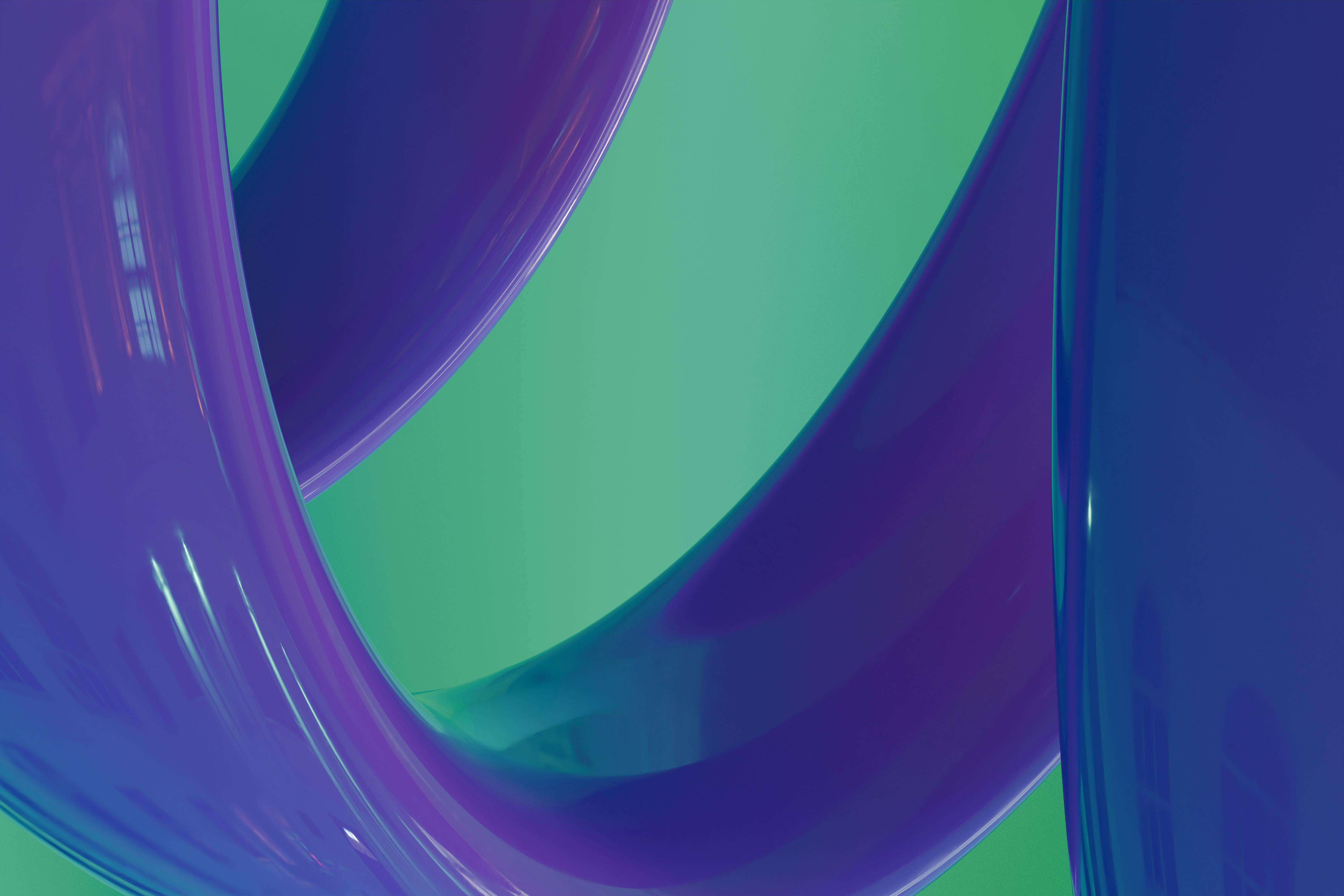 gratis Levendige Abstracte Vloeiende Vormen Kunst Stockfoto