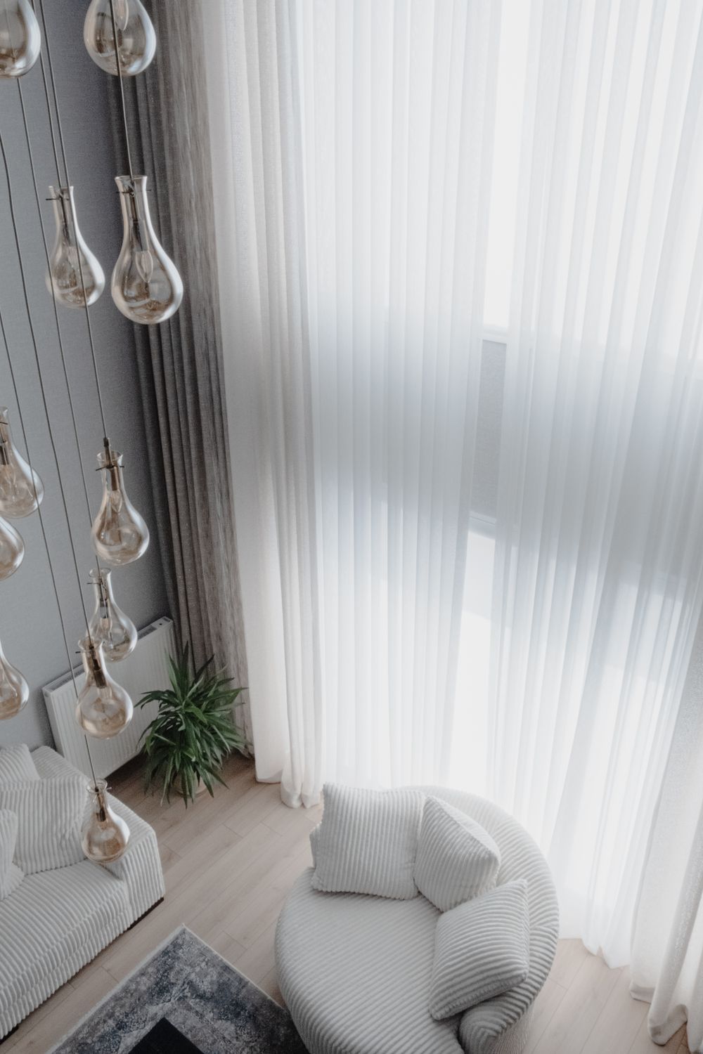 Pencil pleat curtains