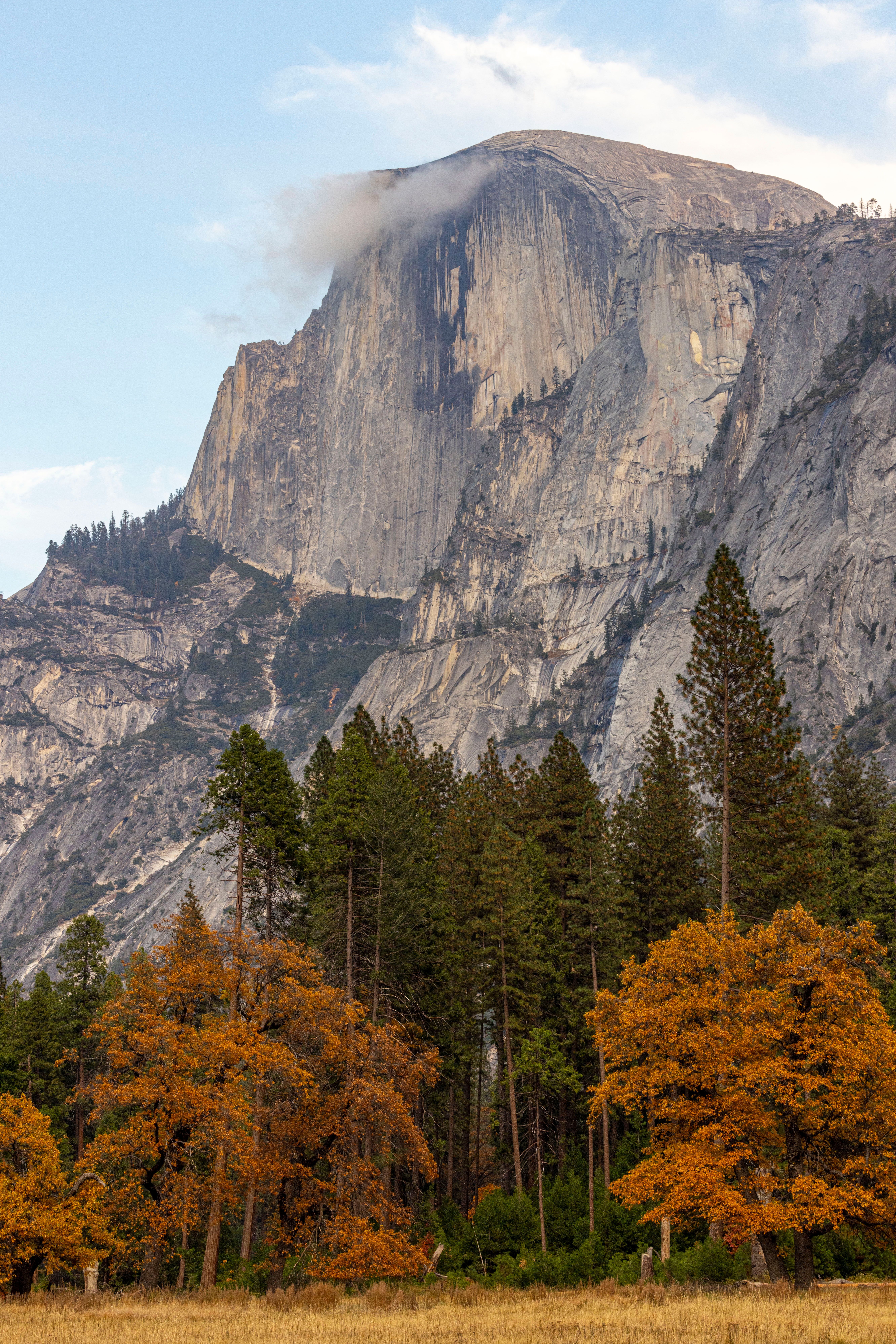 Majestic View of Yosemite's Half Dome in Autumn · Free Stock Photo