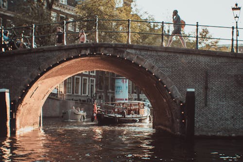 Ingyenes stockfotó Amszterdam, csatorna, emberek témában
