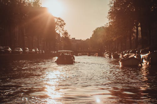 Gratis lagerfoto af Amsterdam, båd, flod Lagerfoto