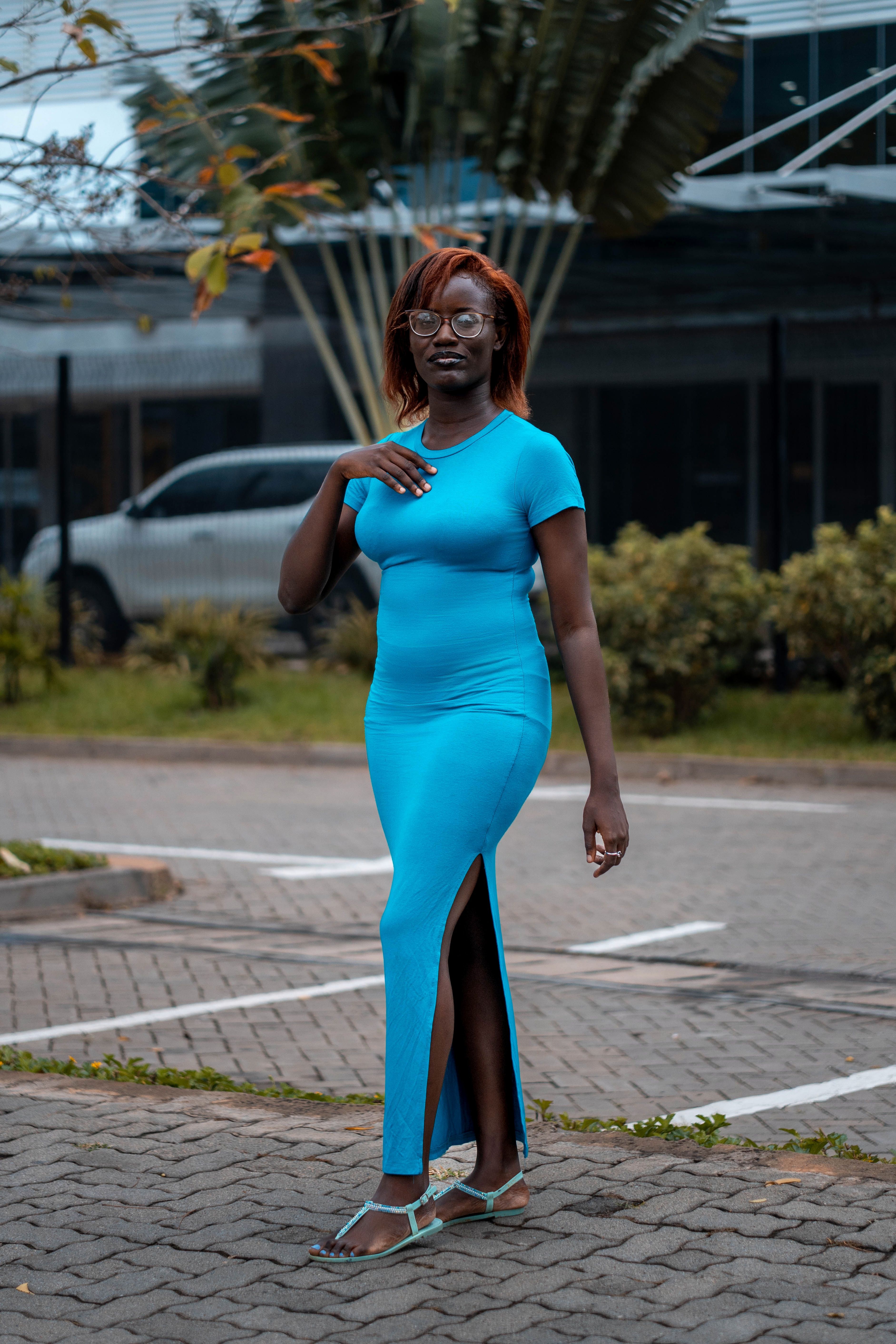 Vestido Midi Canelado