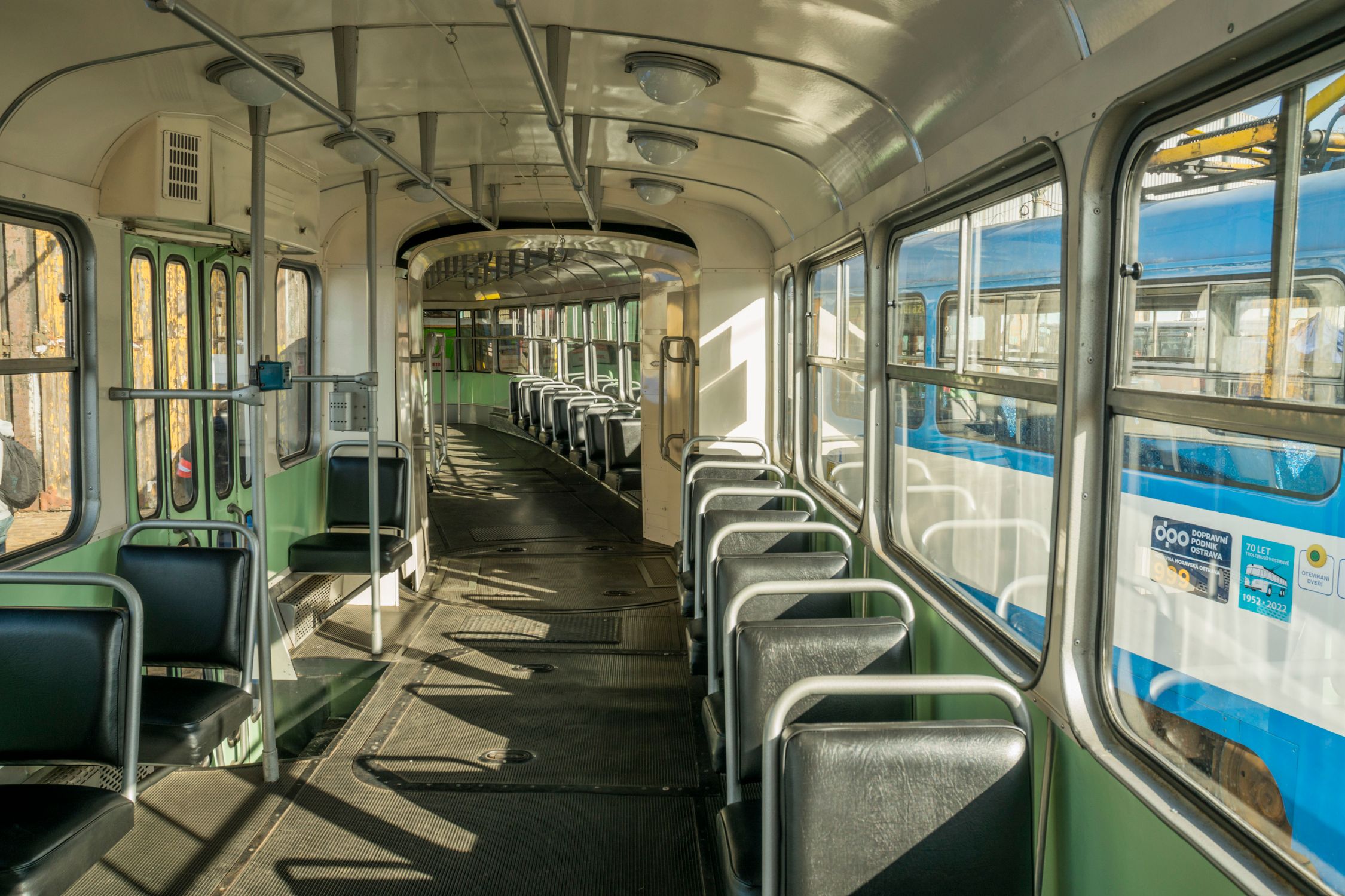 Vintage Tram Interior in Wrocław, Poland · Free Stock Photo
