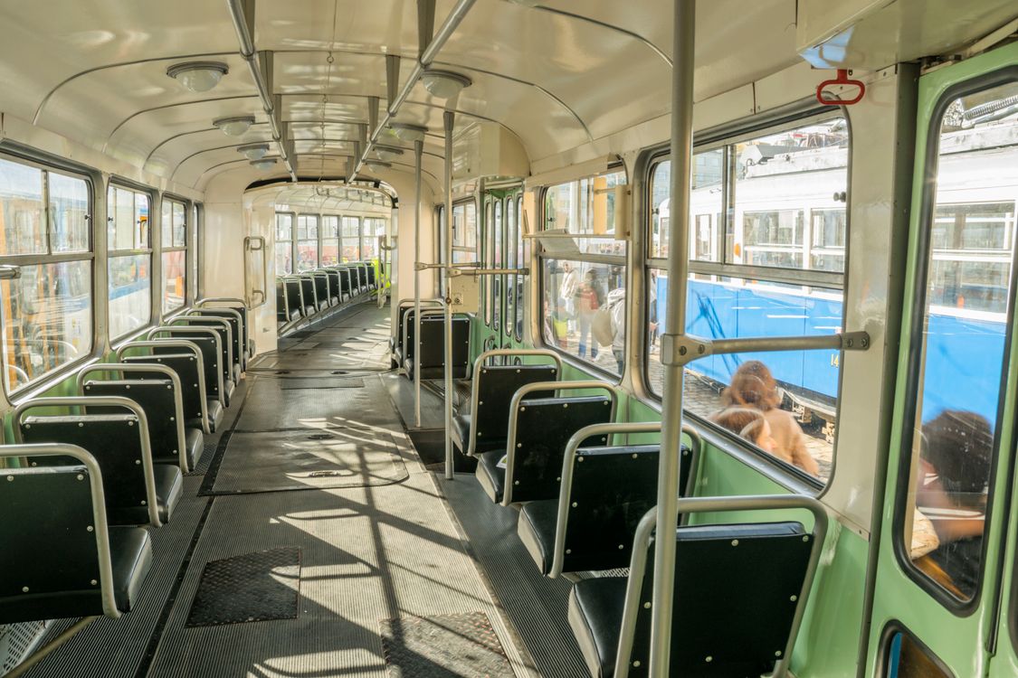 Interior of Historic Tram in Wrocław, Poland · Free Stock Photo