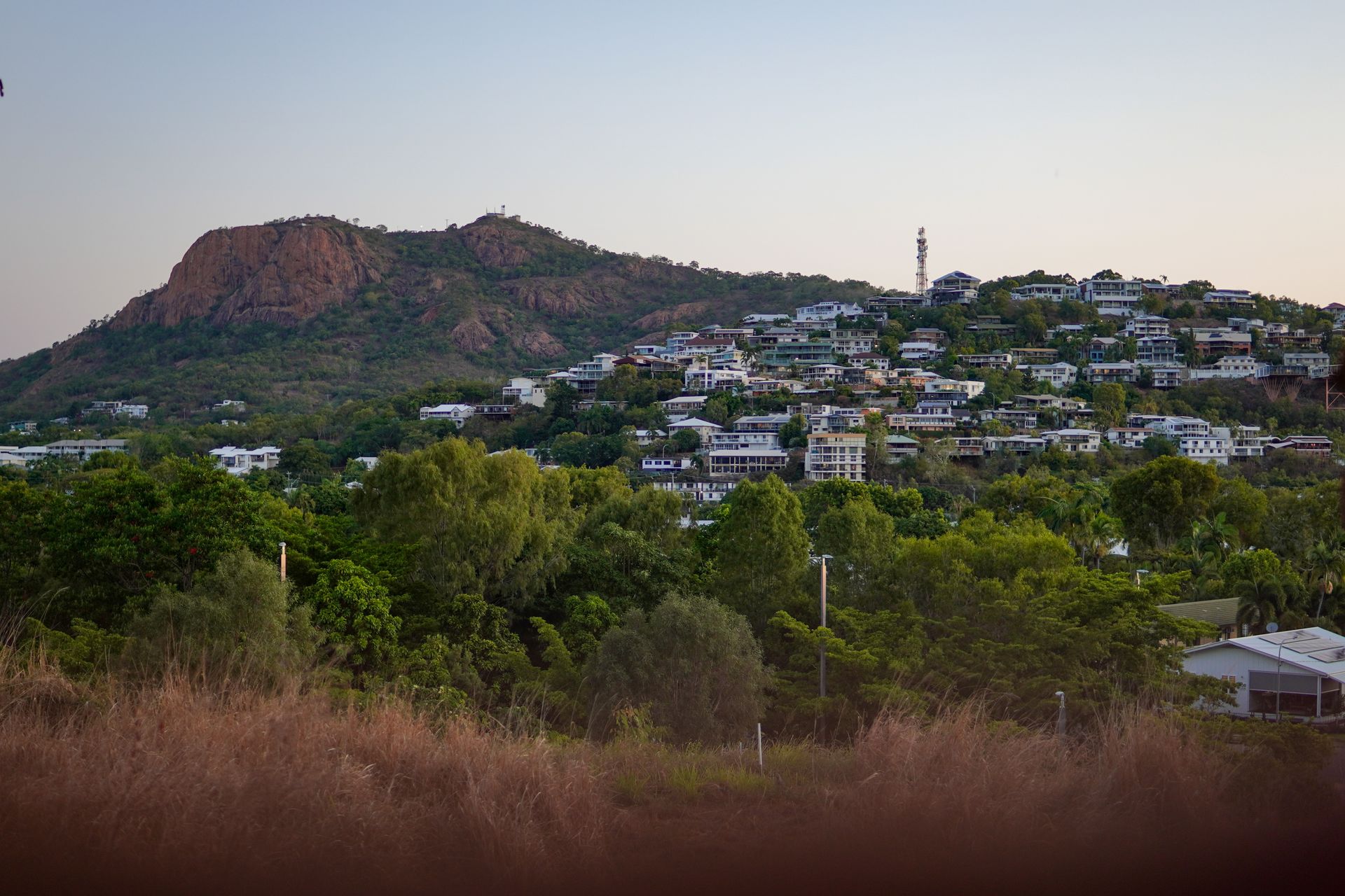 Castle Hill view over Townsville city