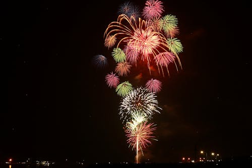 Vuurwerk Tijdens De Nacht