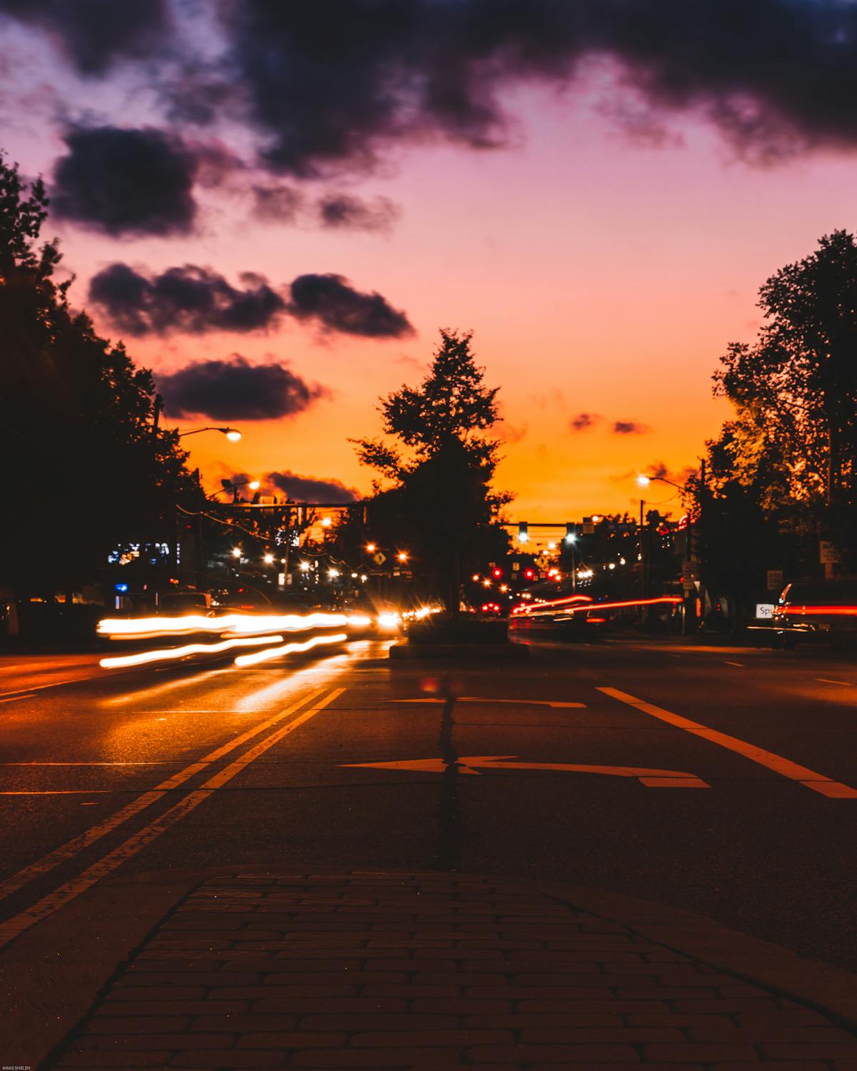 Time-Lapse Photo of Road During Golden Hour · Free Stock Photo