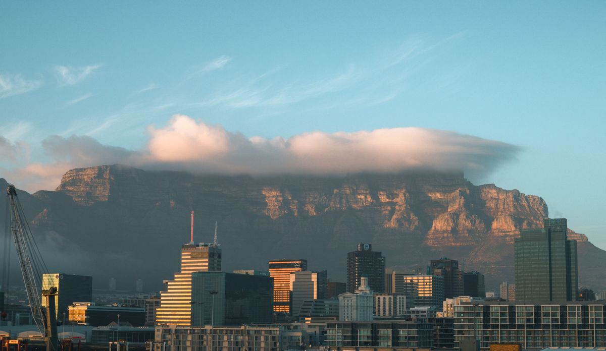 Table Mountain above Cape Town, South Africa