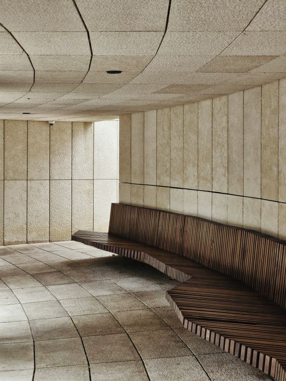 Curved Modern Architectural Interior Design · Free Stock Photo
