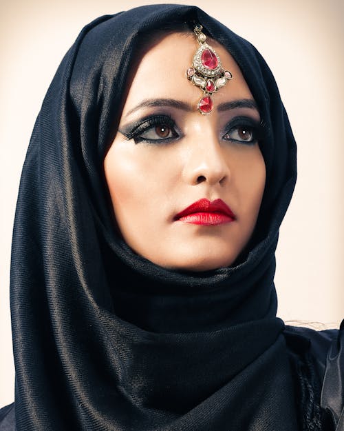 Woman Wearing Black Hijab