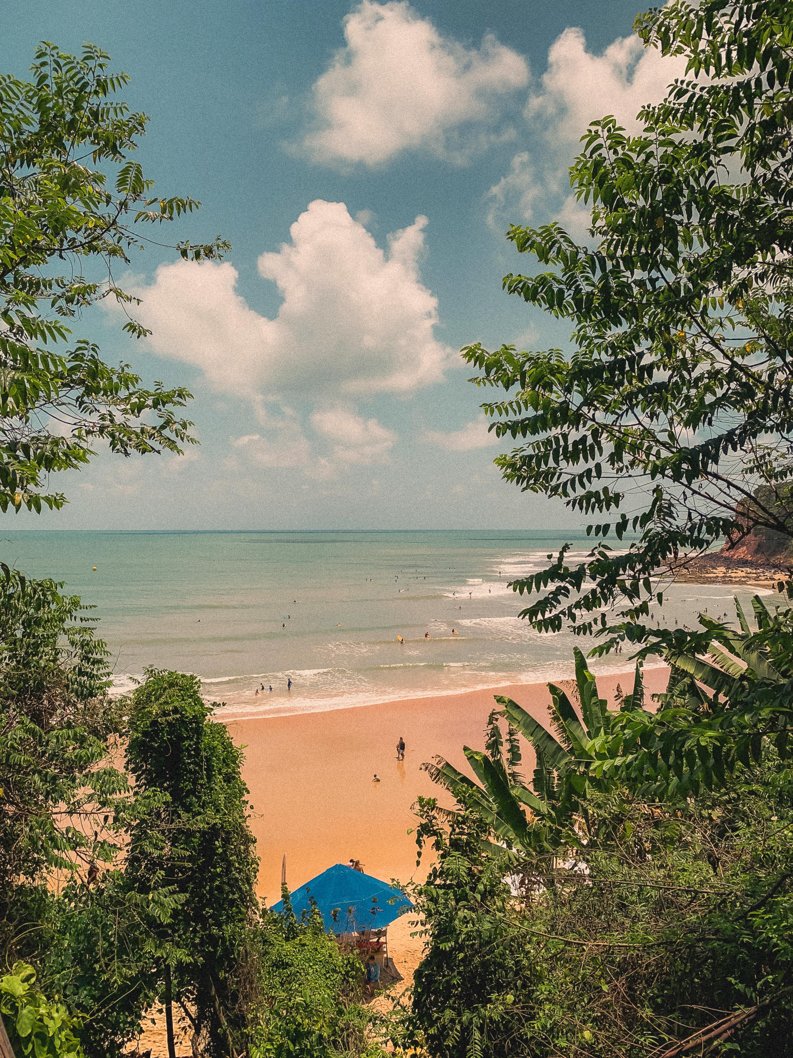 Vista panorámica de la playa en Rio Grande do Norte