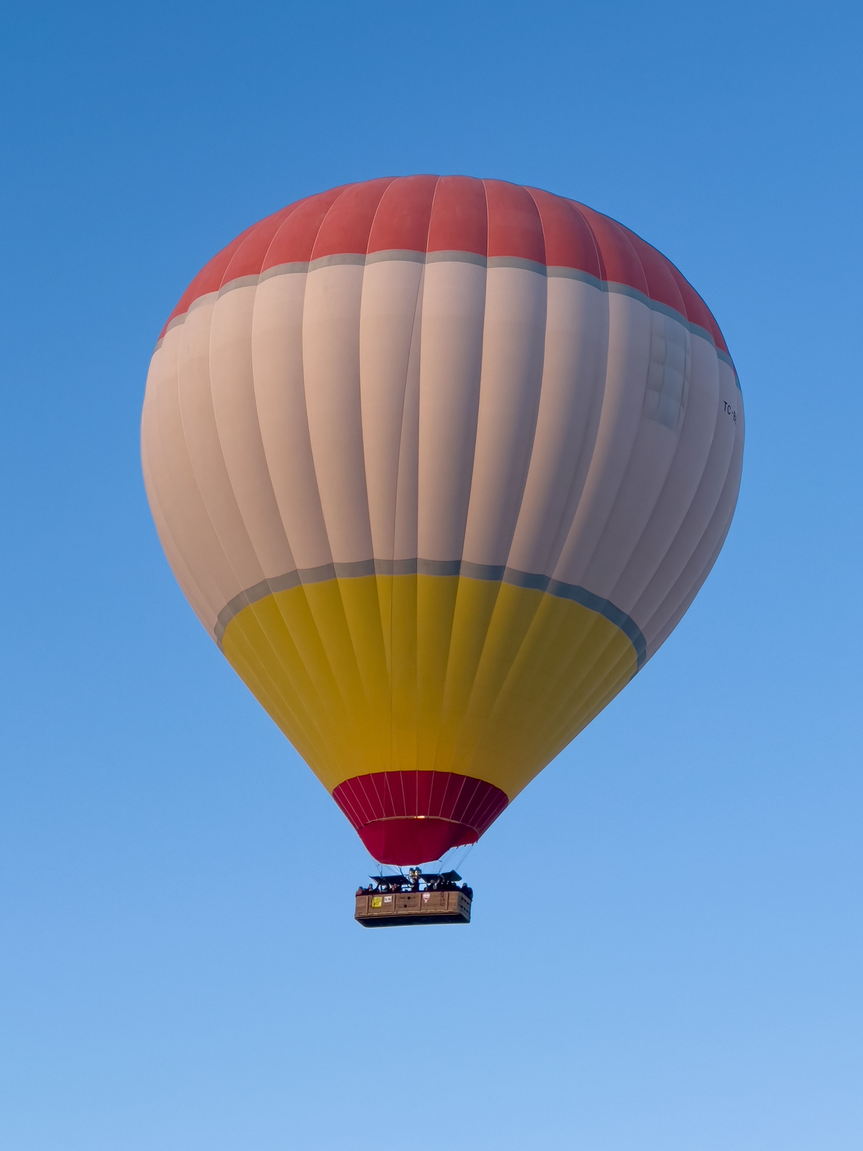 Balão de Ar Quente Colorido Contra o Céu Azul · Foto profissional gratuita