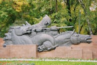 Heroic Equestrian Statue in Almaty Park