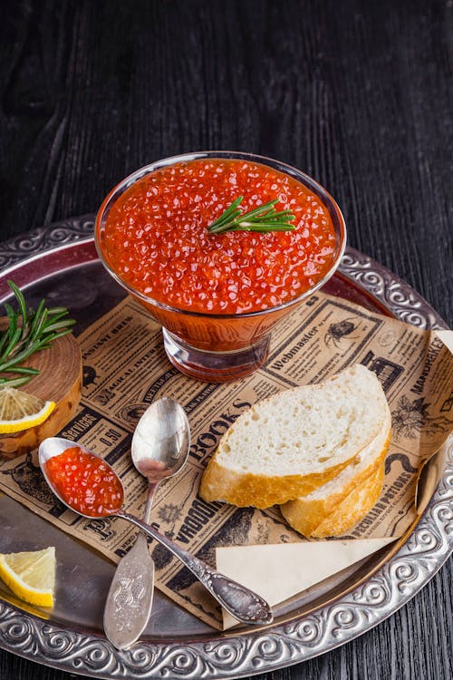 Red Sauce Beside Baked Bread