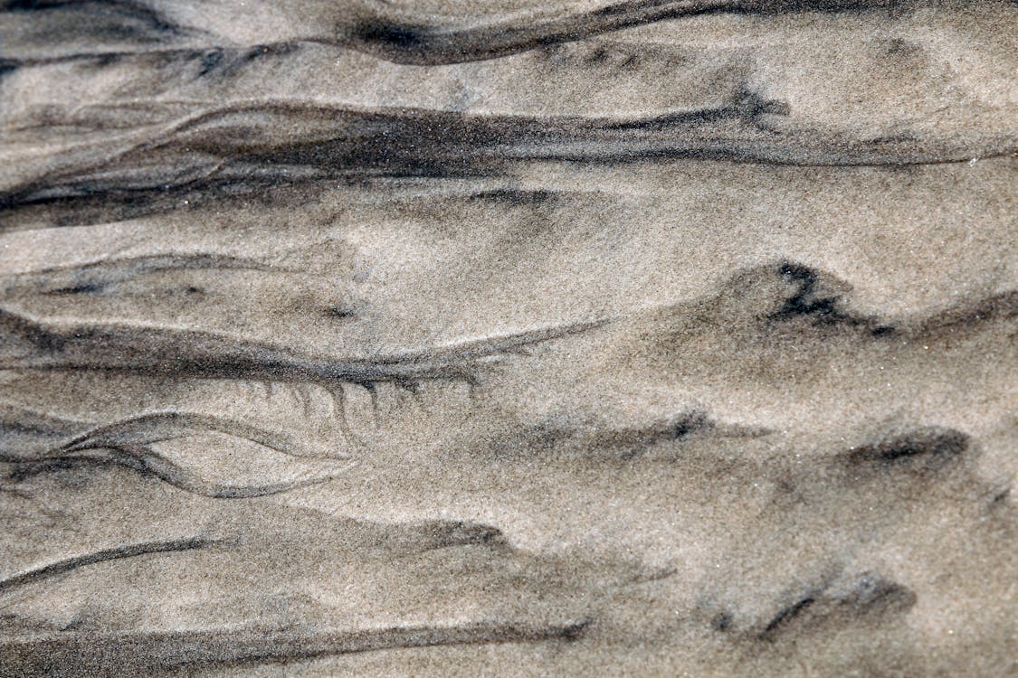 Abstract Sand Patterns on Guaratuba Beach · Free Stock Photo