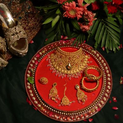 Traditional Indian wedding jewellery set