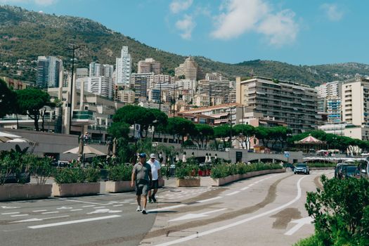 A vibrant view of Monte Carlo showcasing luxury architecture and Mediterranean charm under a sunny sky.