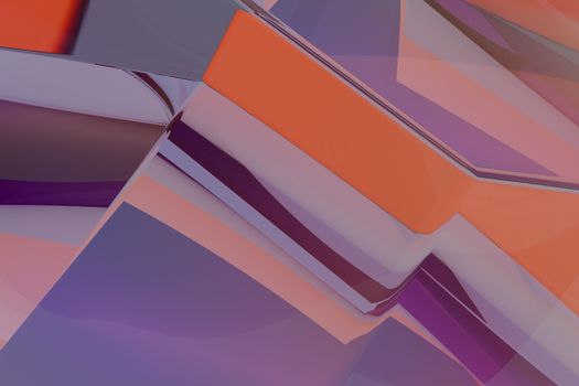 Colorful abstract geometric pattern with dynamic shapes and vibrant hues.