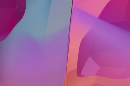 Free Vibrant abstract 3D render with fluid shapes and pastel gradients. Stock Photo