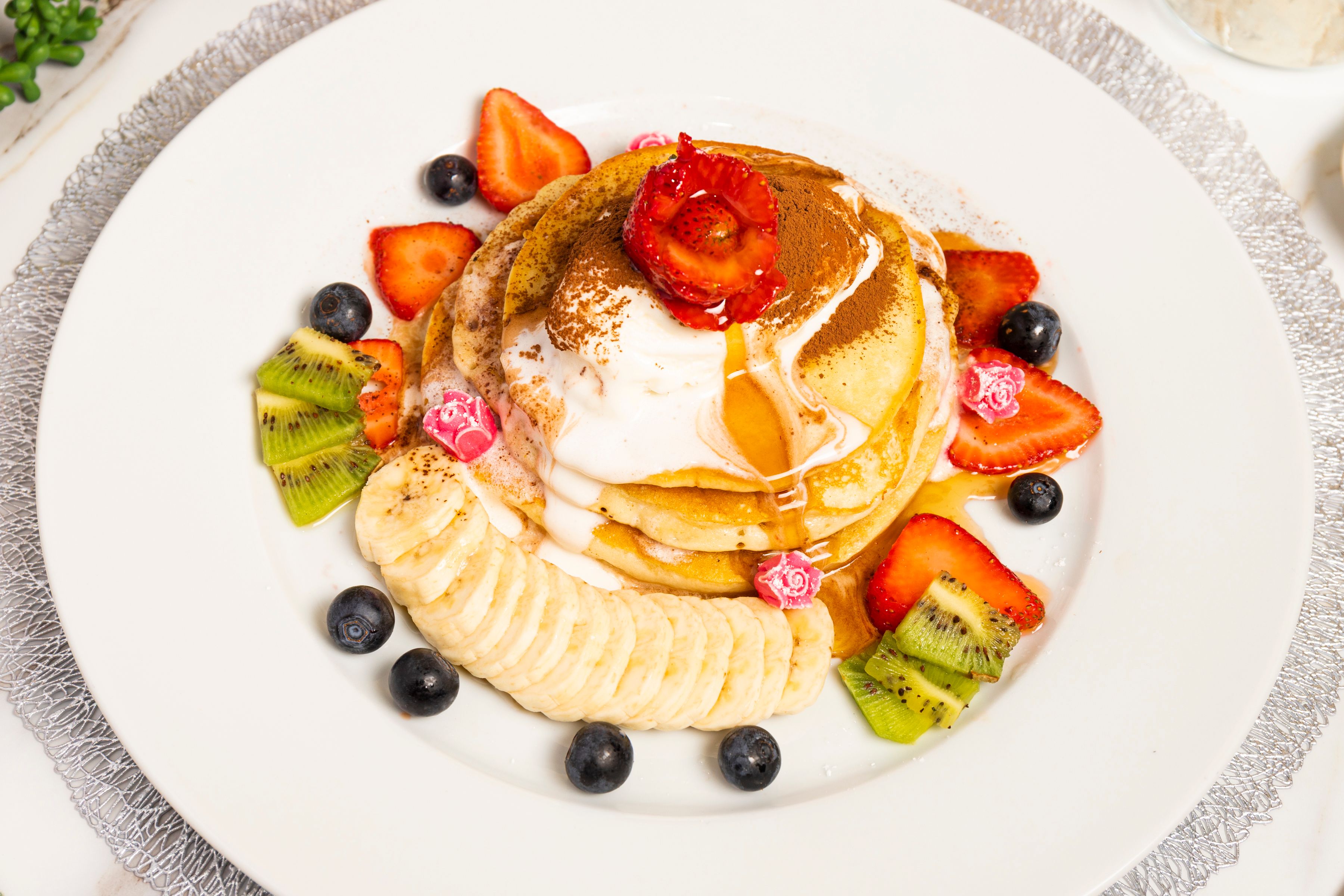 Savory Crepes with Whipped Cream