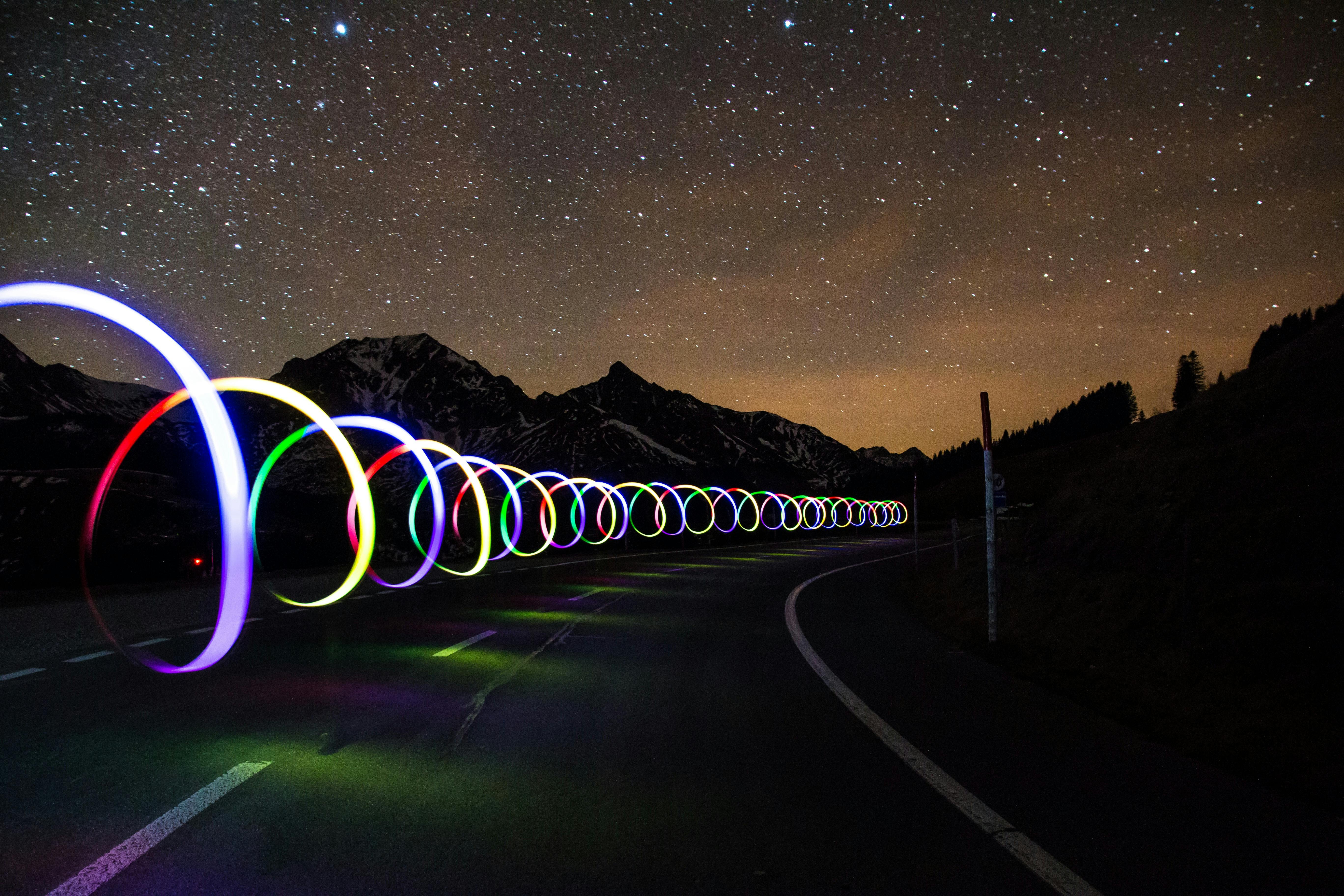 light painting wallpaper