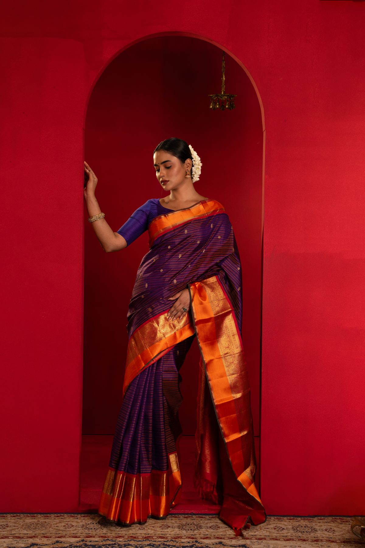 Woman in a traditional saree