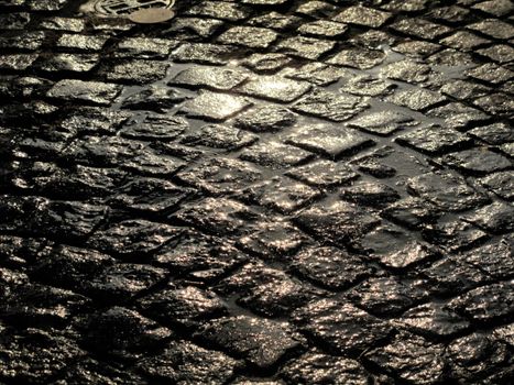 Free stock photo of after rain, cobbles, moist