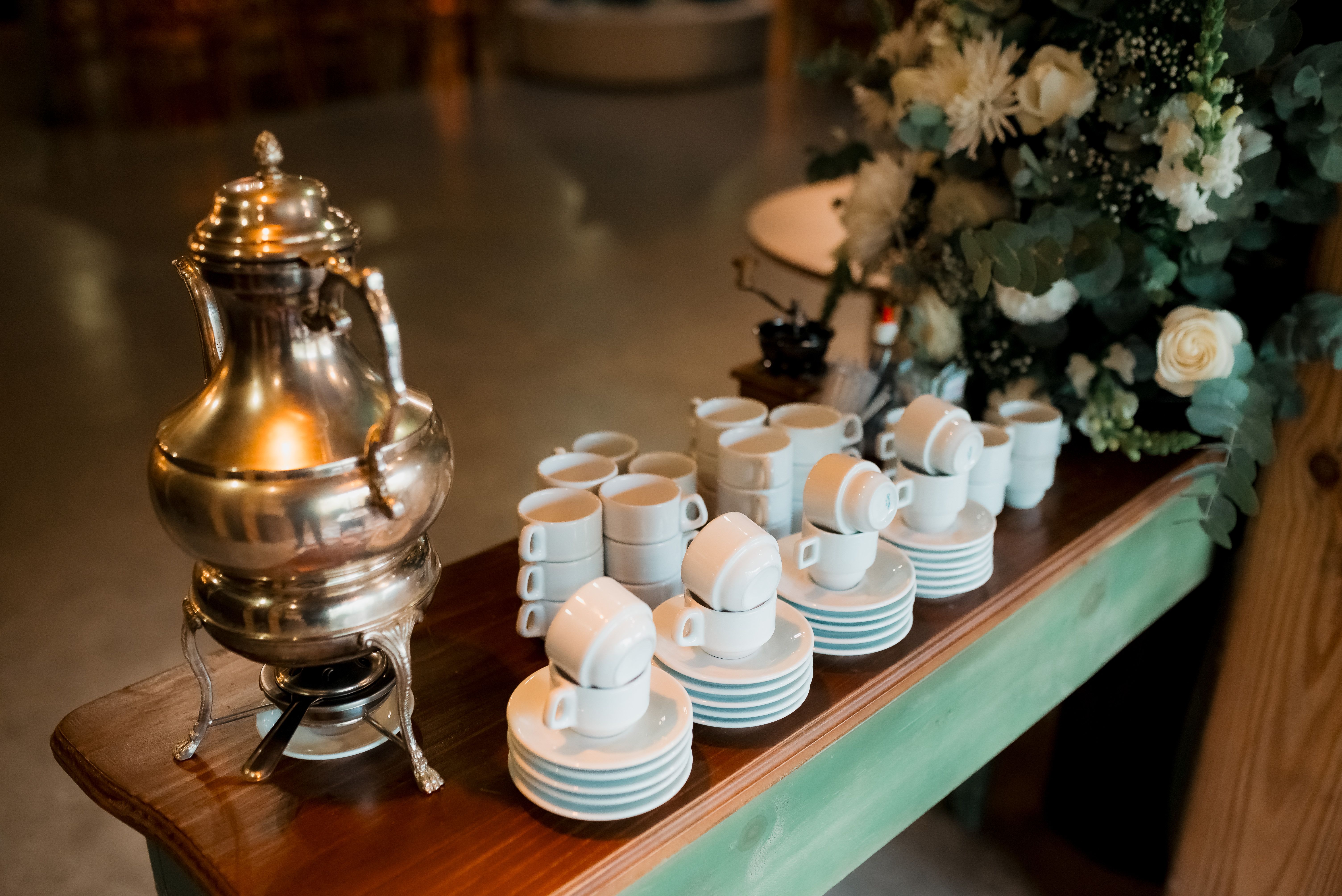Tea preparation setup