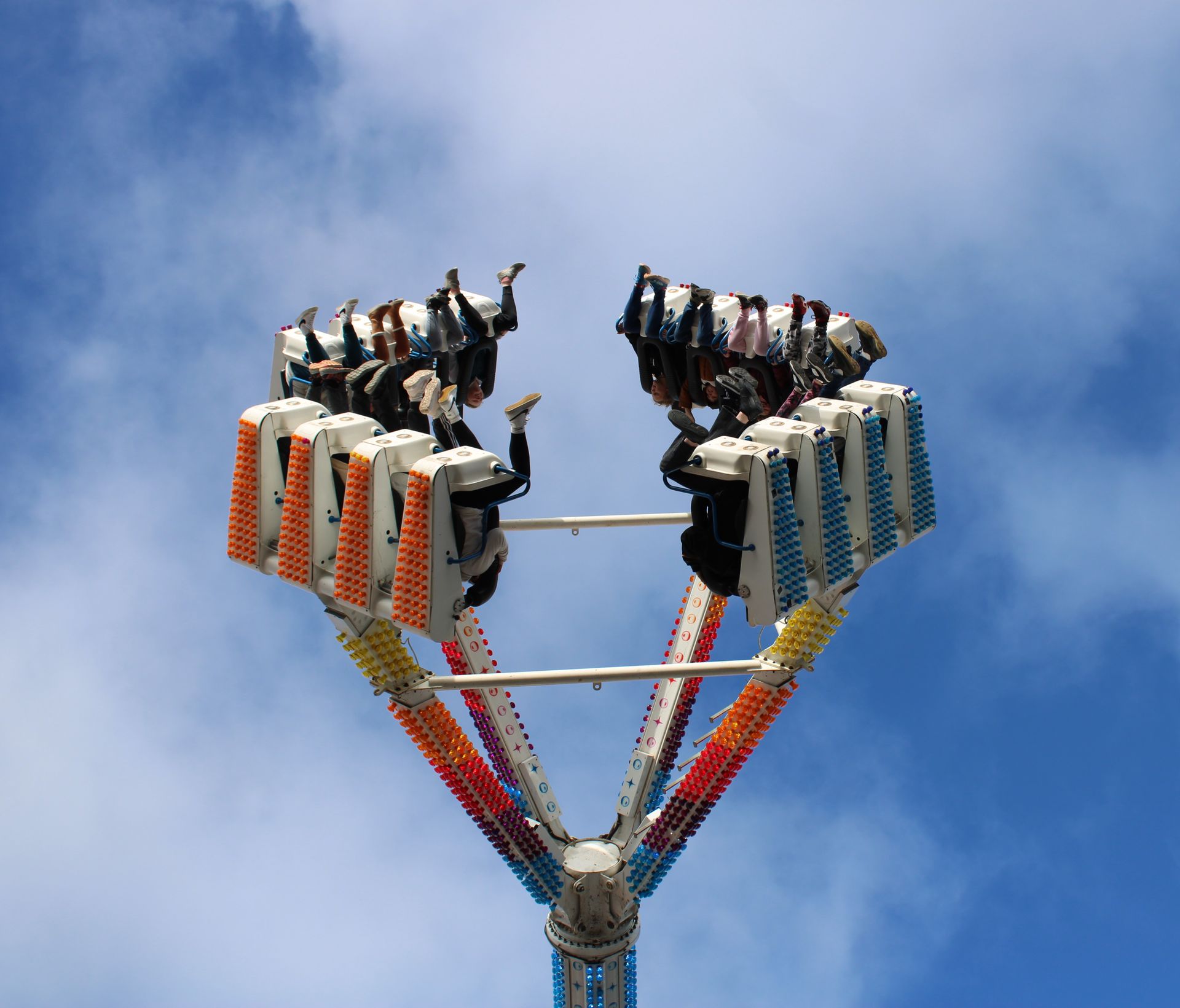Amusement Park Rides & Booths - Kids & People Having Fun At Circleville Pumpkin Show 2024