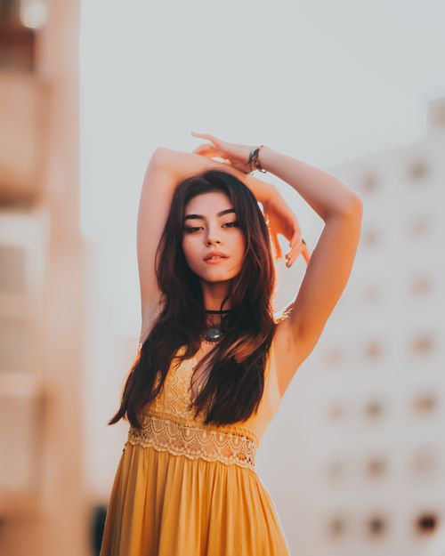 Photo Of Woman Wearing Yellow Dress · Free Stock Photo