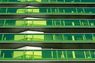 Modern Green Glass Building Facade Architecture