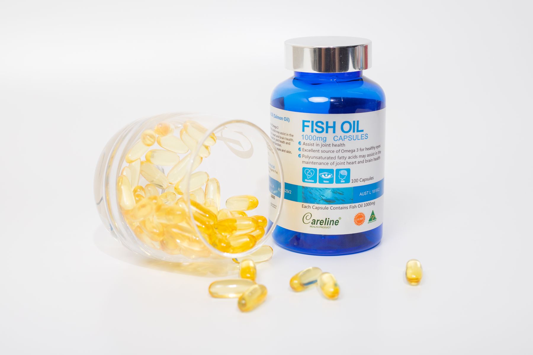 Fish oil softgels
