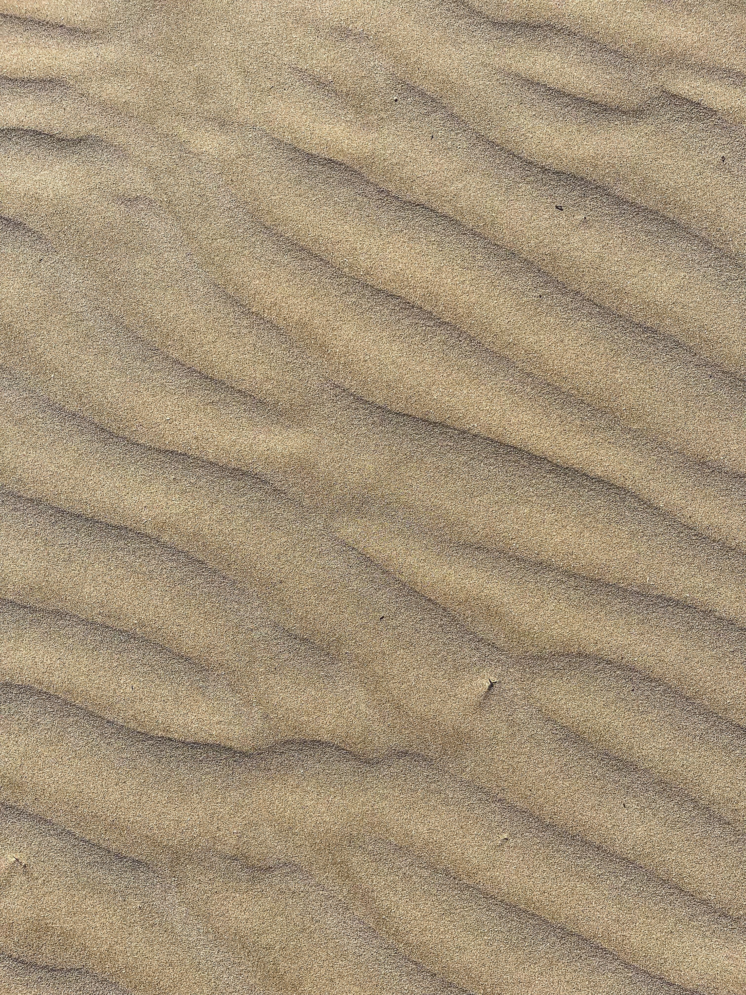 Close Up Da Textura Da Superfície Da Duna De Areia Ondulada · Foto ...