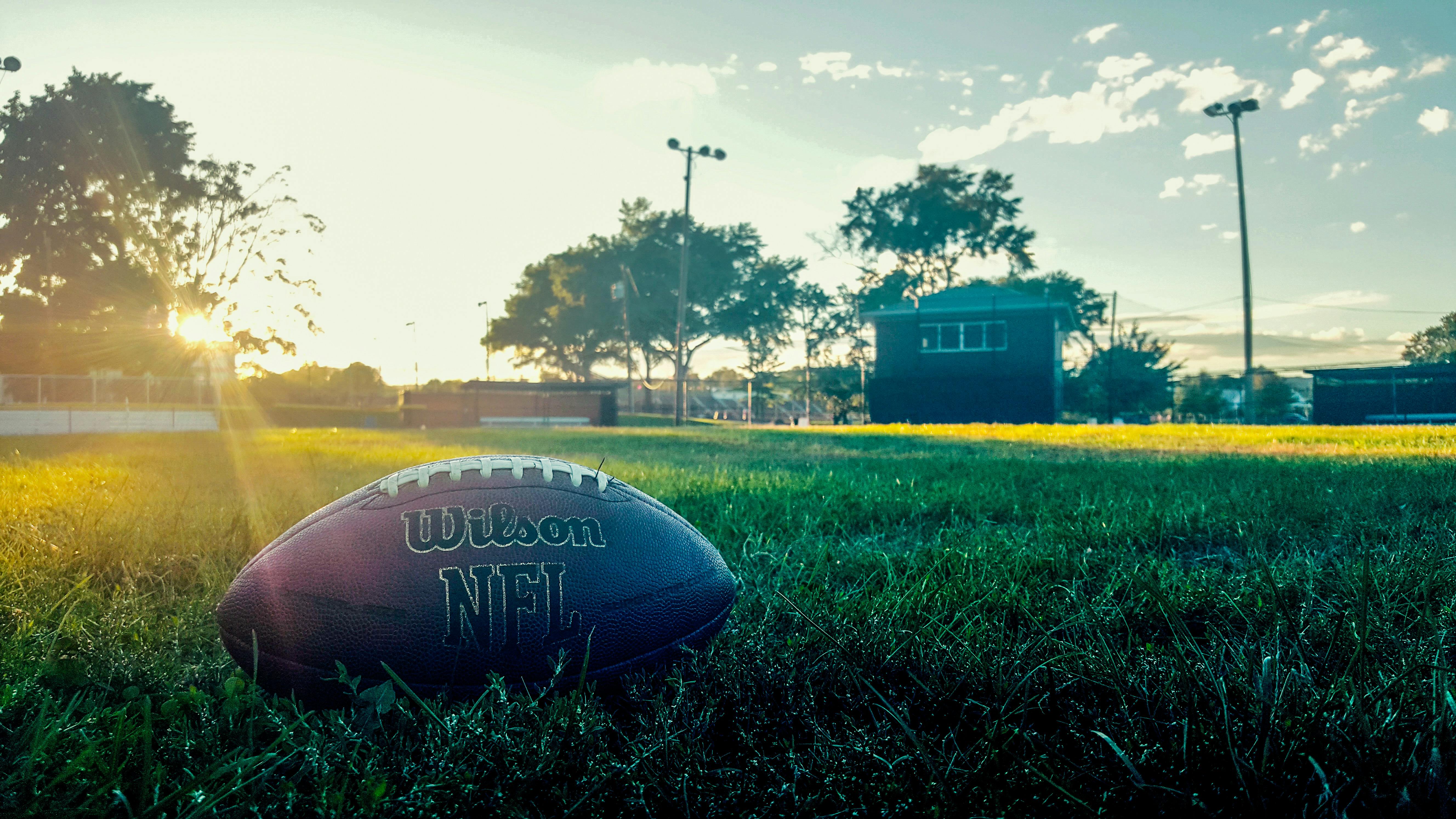 Free stock photo of American football, ball, blue