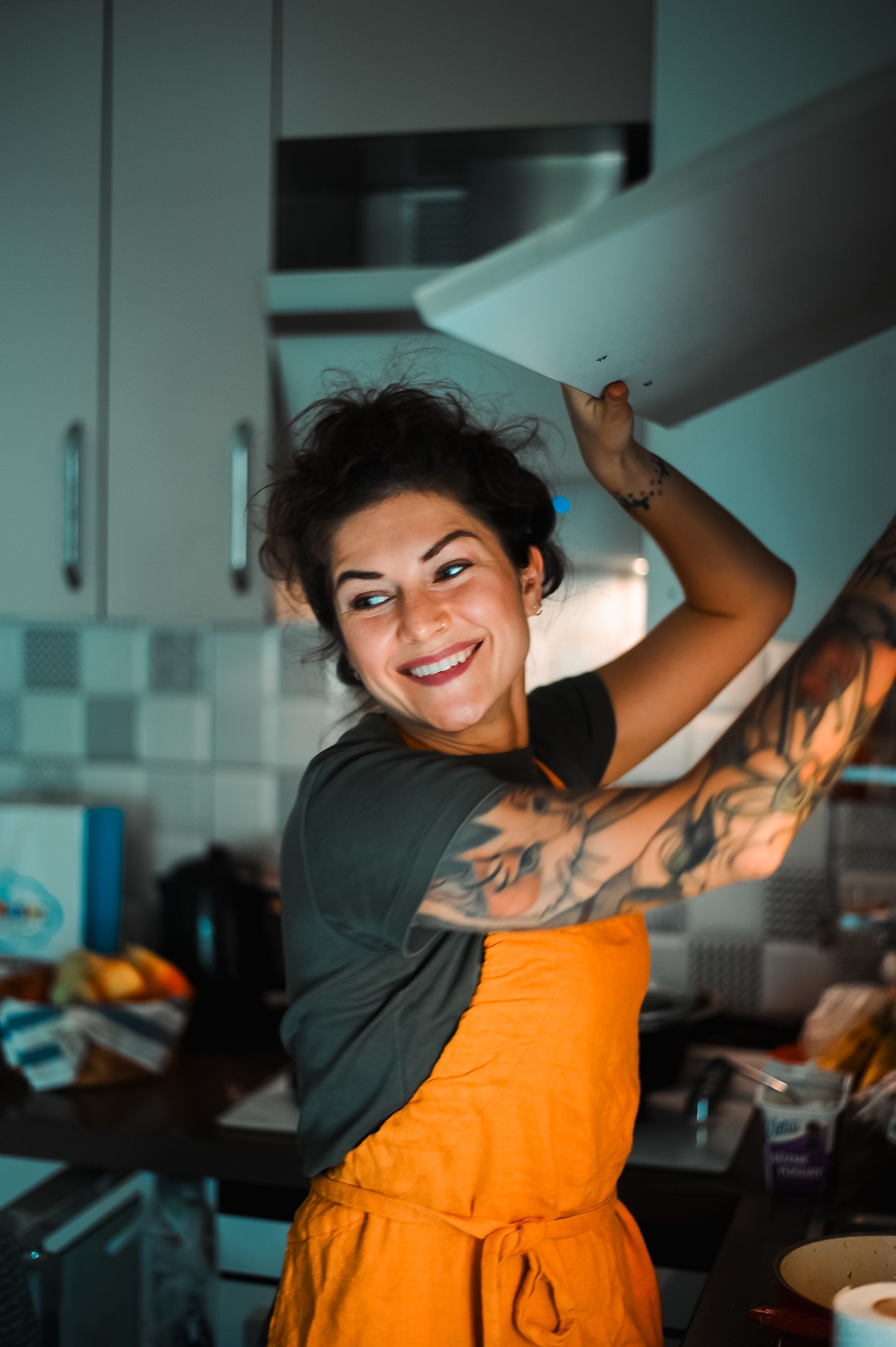 portrait of a woman home cook smiling