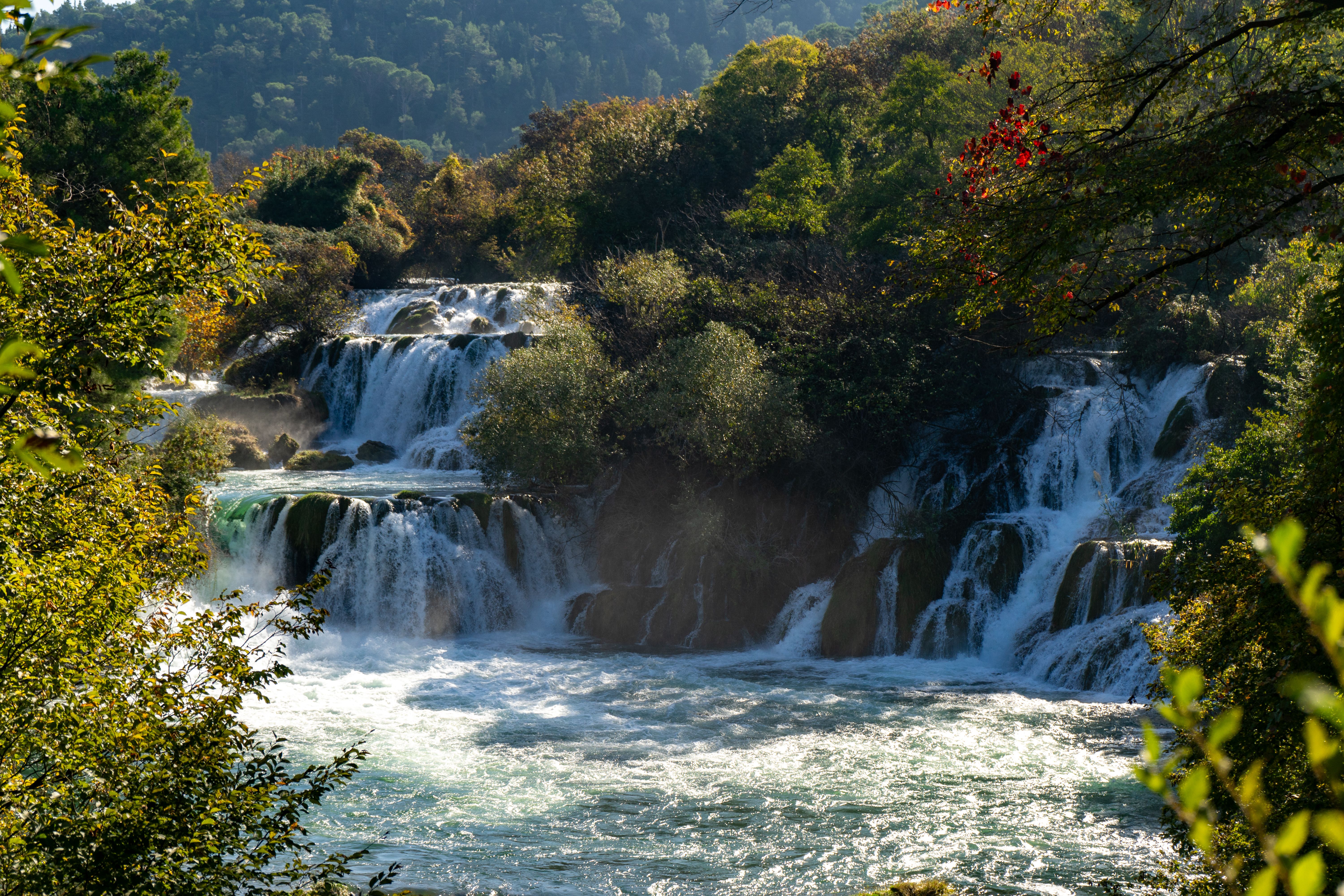 Cascading waterfalls of Skradinski Buk in Krka National Park, Croatia