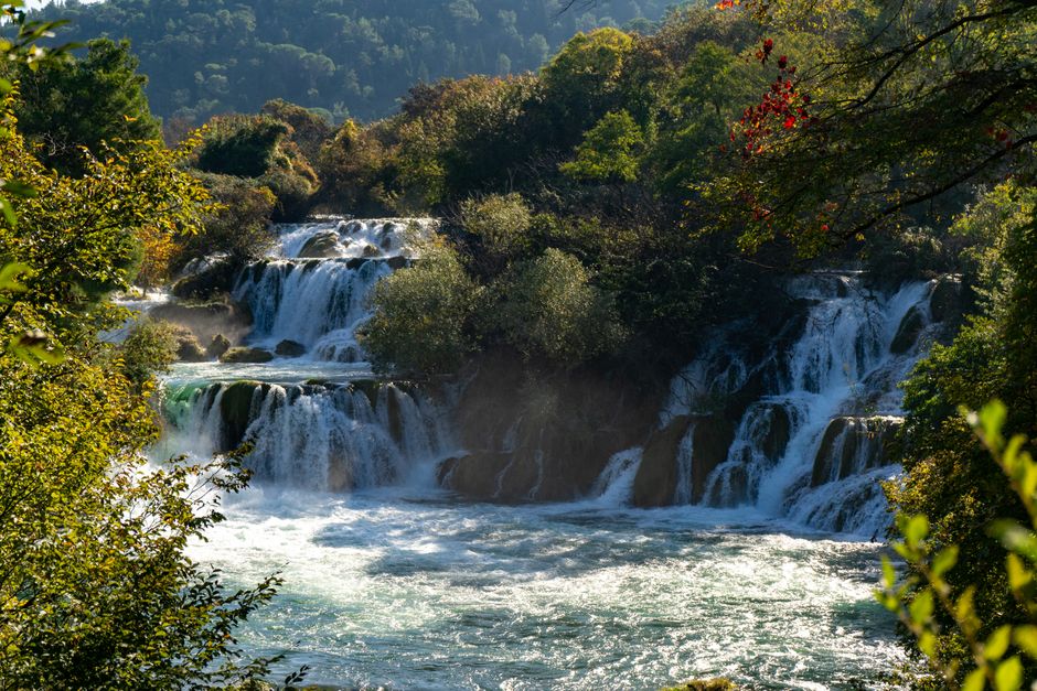 Cascading waterfalls of Skradinski Buk in Krka National Park, Croatia