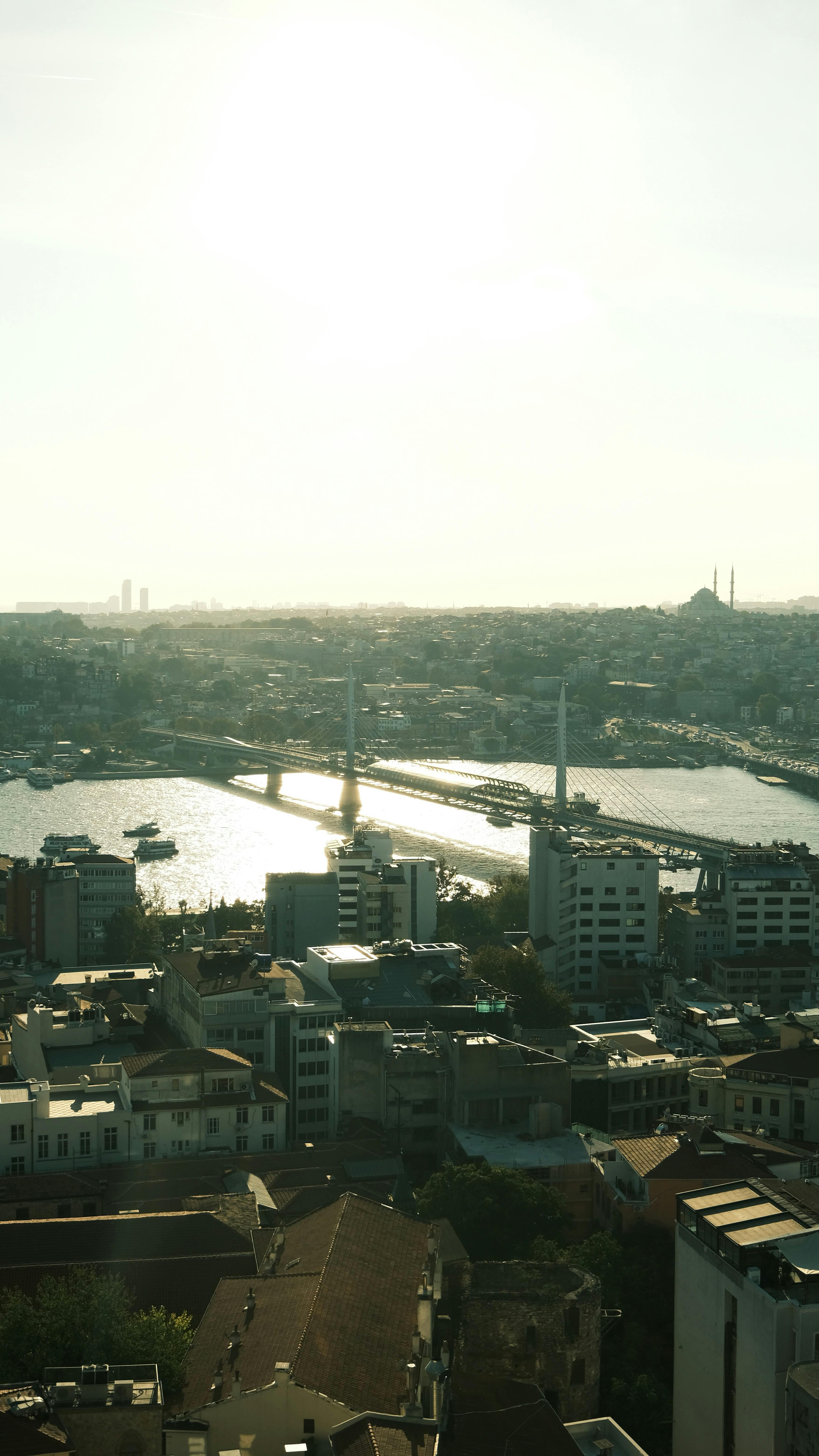 Gratuit Vue Aérienne D'istanbul Avec Le Pont Du Bosphore Photos