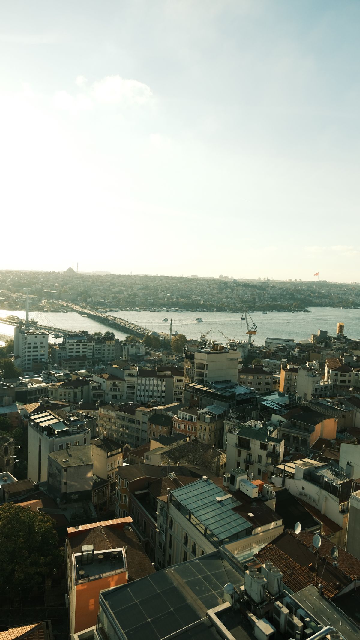 Haliç'in havadan panoramik görünümü