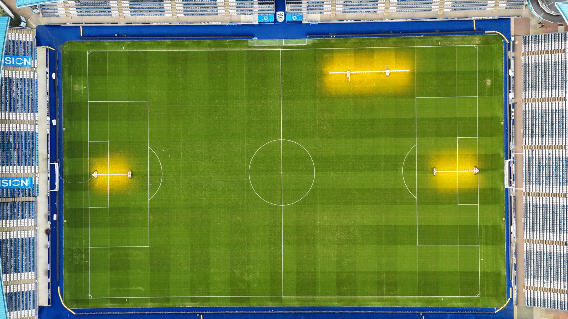 Vista desde el césped del Stade de la Beaujoire en Nantes