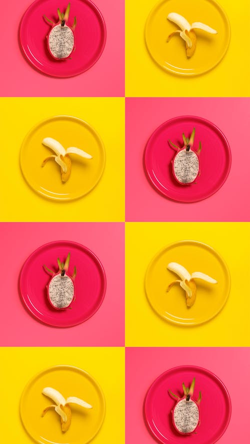 Δωρεάν στοκ φωτογραφιών με dragon fruit, μπανάνα, πολύχρωμος