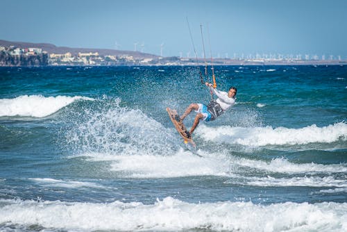 Man Wakeboarding