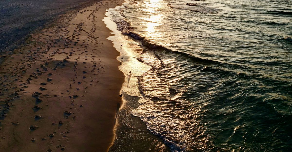 Sunrise over the shoreline at Fort Walton Beach, Florida