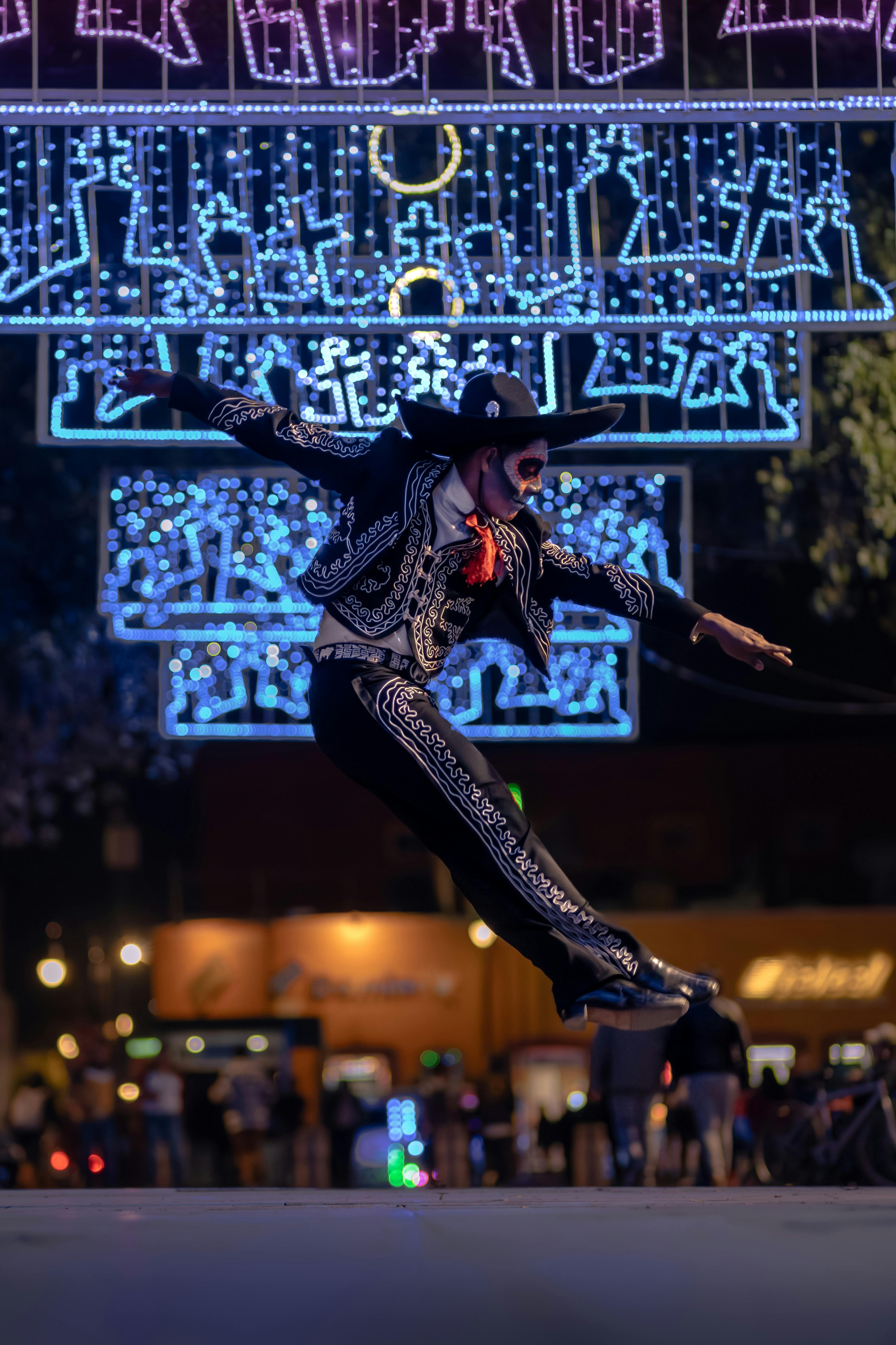 dynamic celebration of dia de muertos in cholula