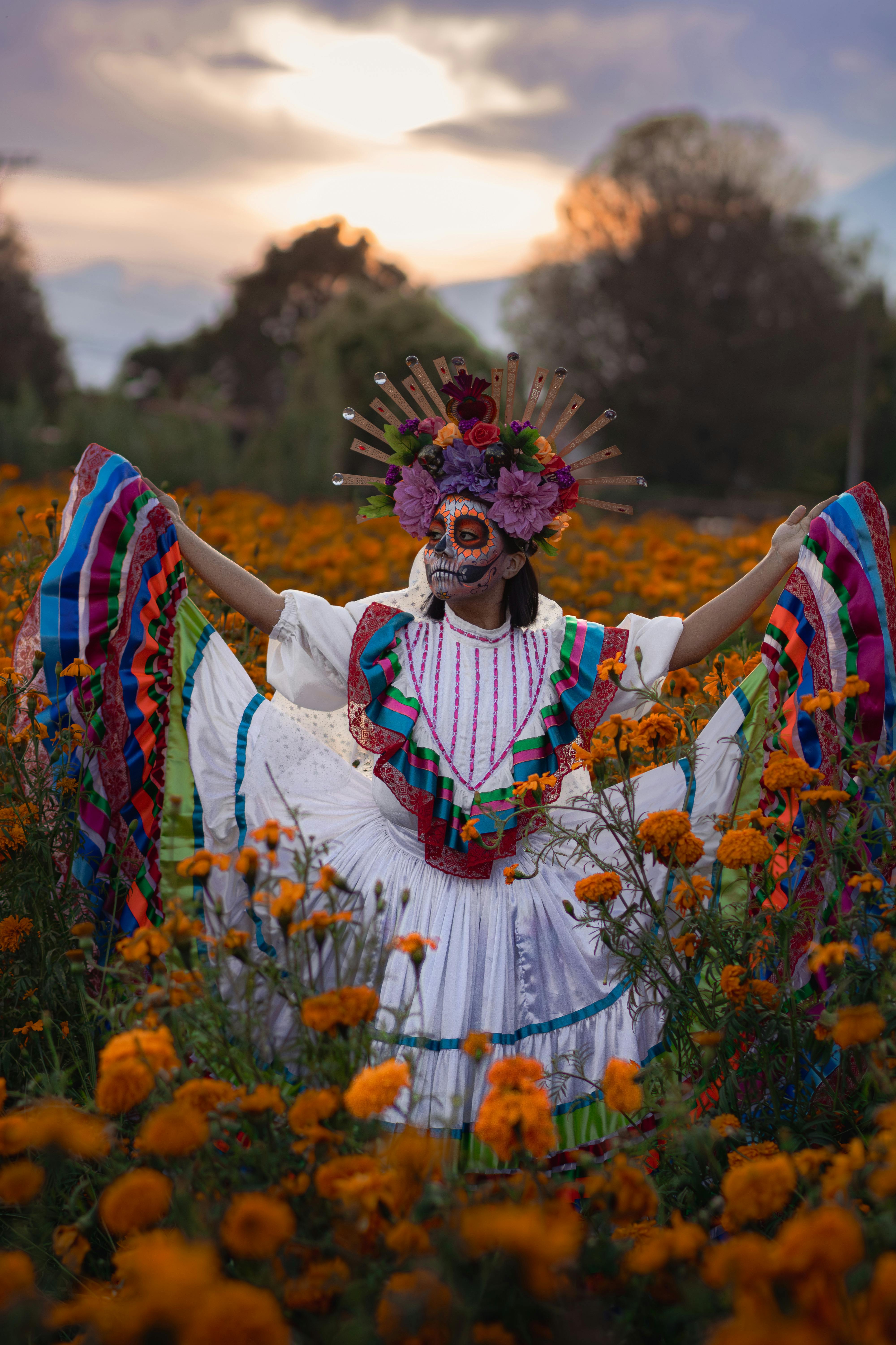 free-photo-of-colorida-celebracion-del-dia-de-muertos-en-mexico Cempasúchil: Historia, Cultivo y su Importancia en el Día de Muertos