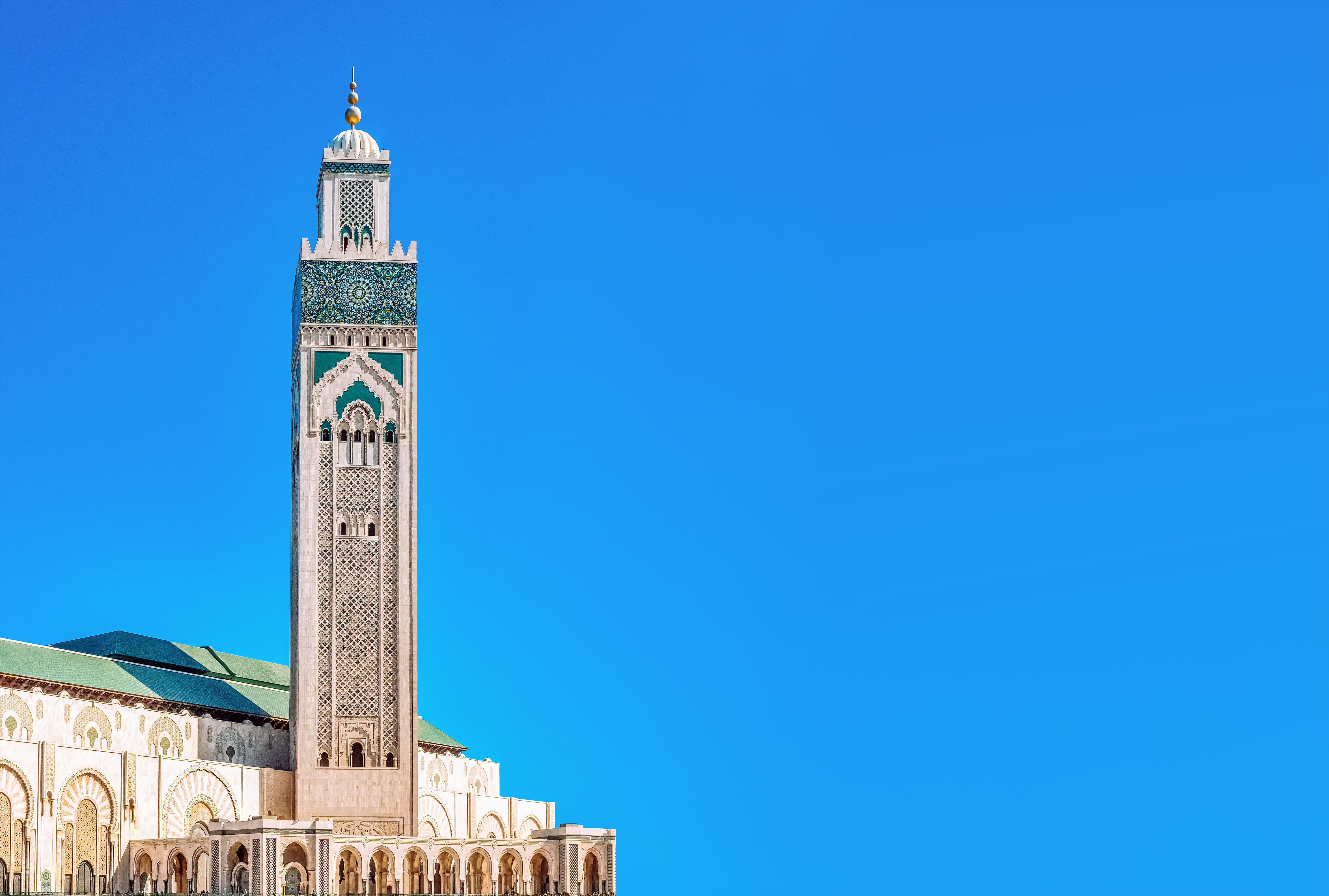 Menara Masjid Hassan Ii Di Casablanca · Foto Stok Gratis