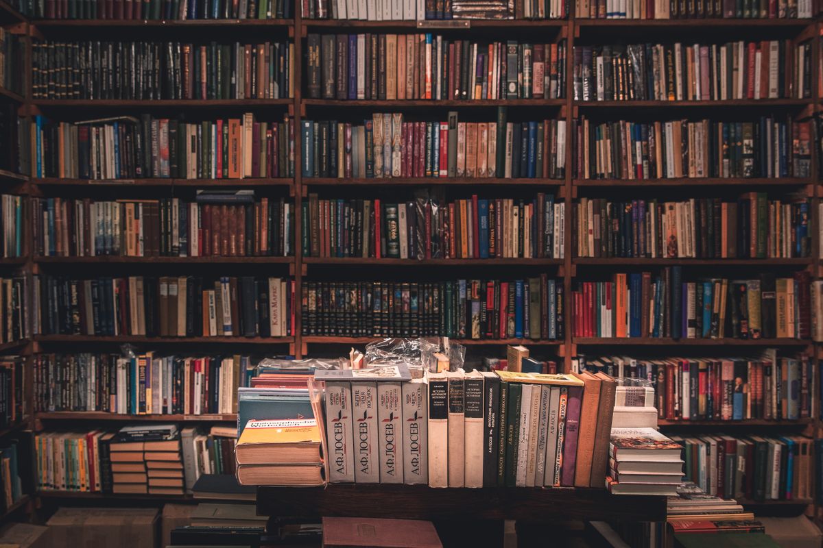 Carefully maintained archive volumes and historical municipal books